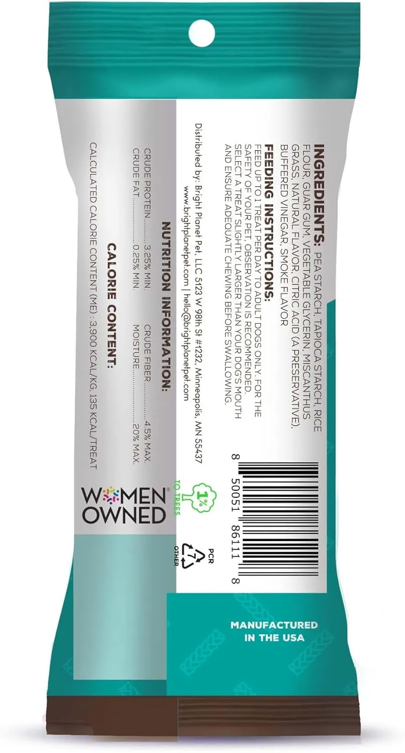 | Better Bully Vegan Dog Chews 2ct Small | Long Lasting Chew | Hypoallergenic Allergy- Friendly Plant-Based | Made in USA