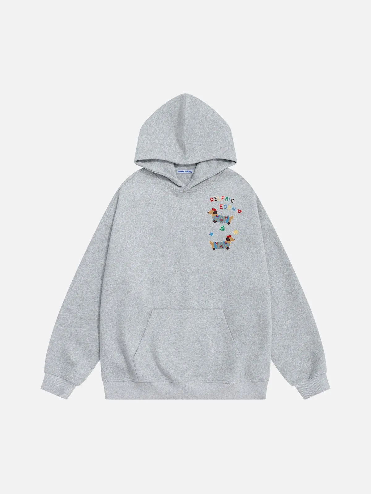 Aelfric Eden Cartoon Dachshund Print Hoodie