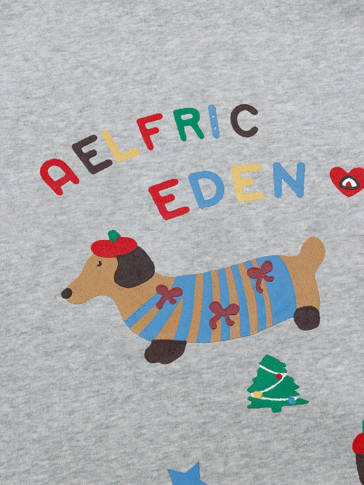 Aelfric Eden Cartoon Dachshund Print Hoodie