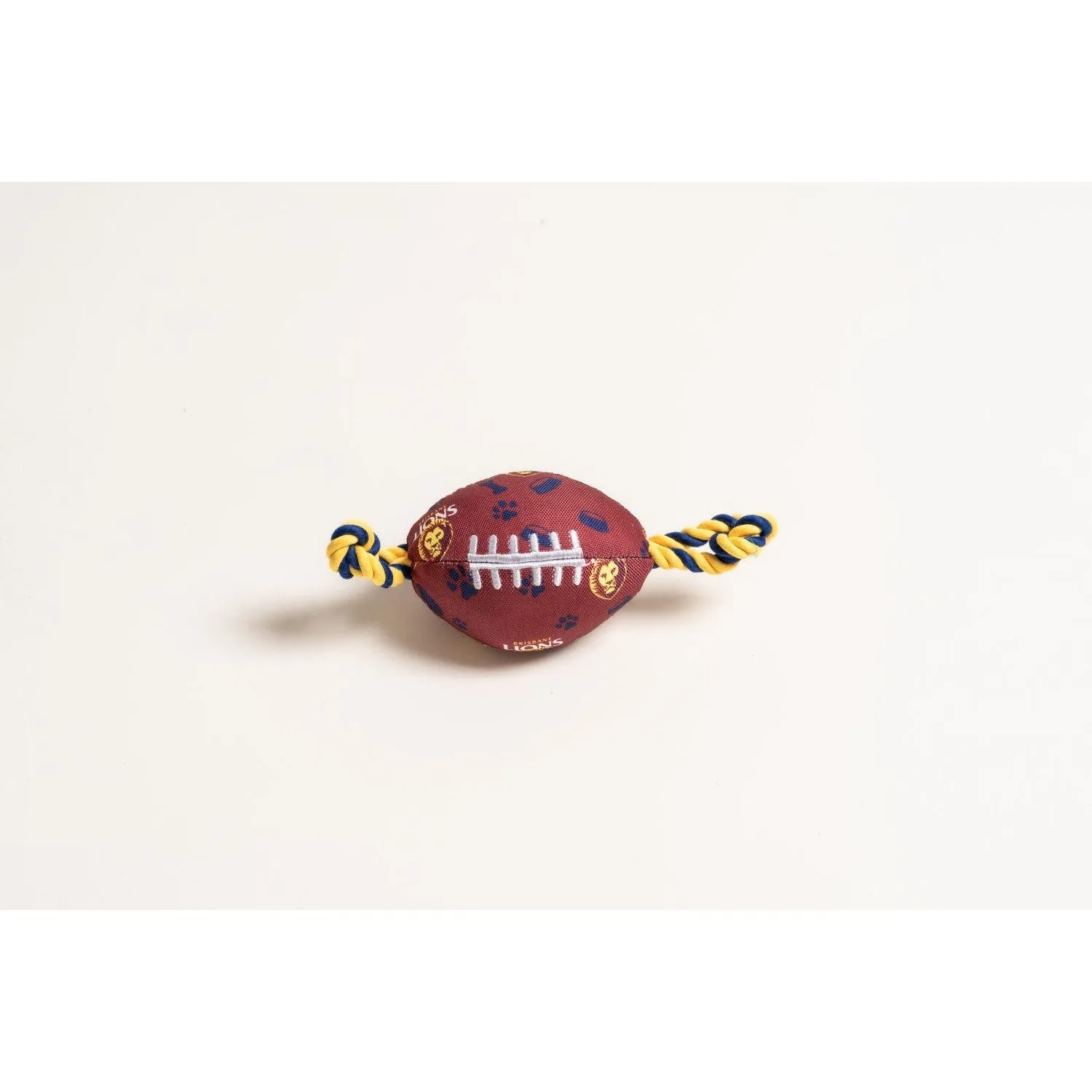 AFL Brisbane Lions Footy Dog Rope Toy^^^