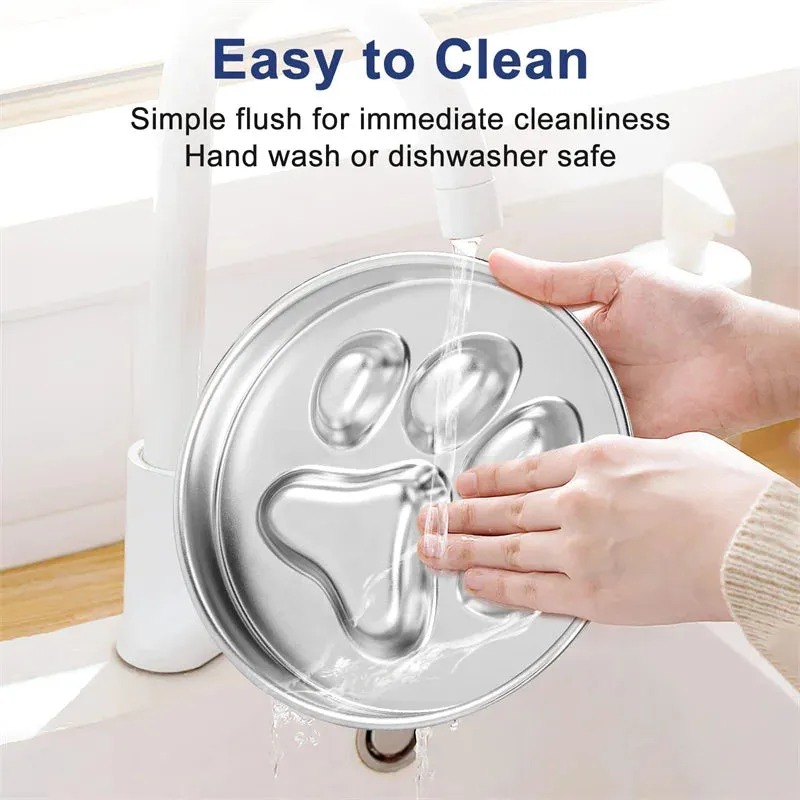 Anti-Choking Slow Feeder Dog Bowl in Stainless Steel