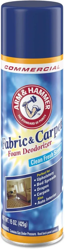 Arm & Hammer 3320000514EA Fabric and Carpet Foam Deodorizer Fresh Scent 15 oz Aerosol