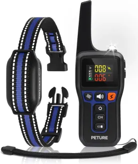 Bark Collar with Remote (7-120lbs), 3300Ft Automatic Bark and Training Collar Combo with Beep, Vibration, Static & Auto Mode, IPX7 Waterproof Dog Training Collar for Small Medium Large Dogs