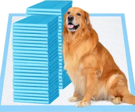 Bulubaky Super Absorbent & Leak-Proof 6 Layers Pet Training Dog Pee Pads, XXL 28"x34" Extra Large Polymer Leak-Proof Quick Dry Puppy Pee Pads, Disposable Pee Pads for Dogs Cats Rabbit 30 50Counts
