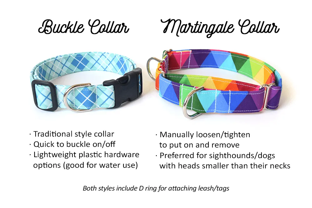 Candy Rainbow Stripes Dog Collar