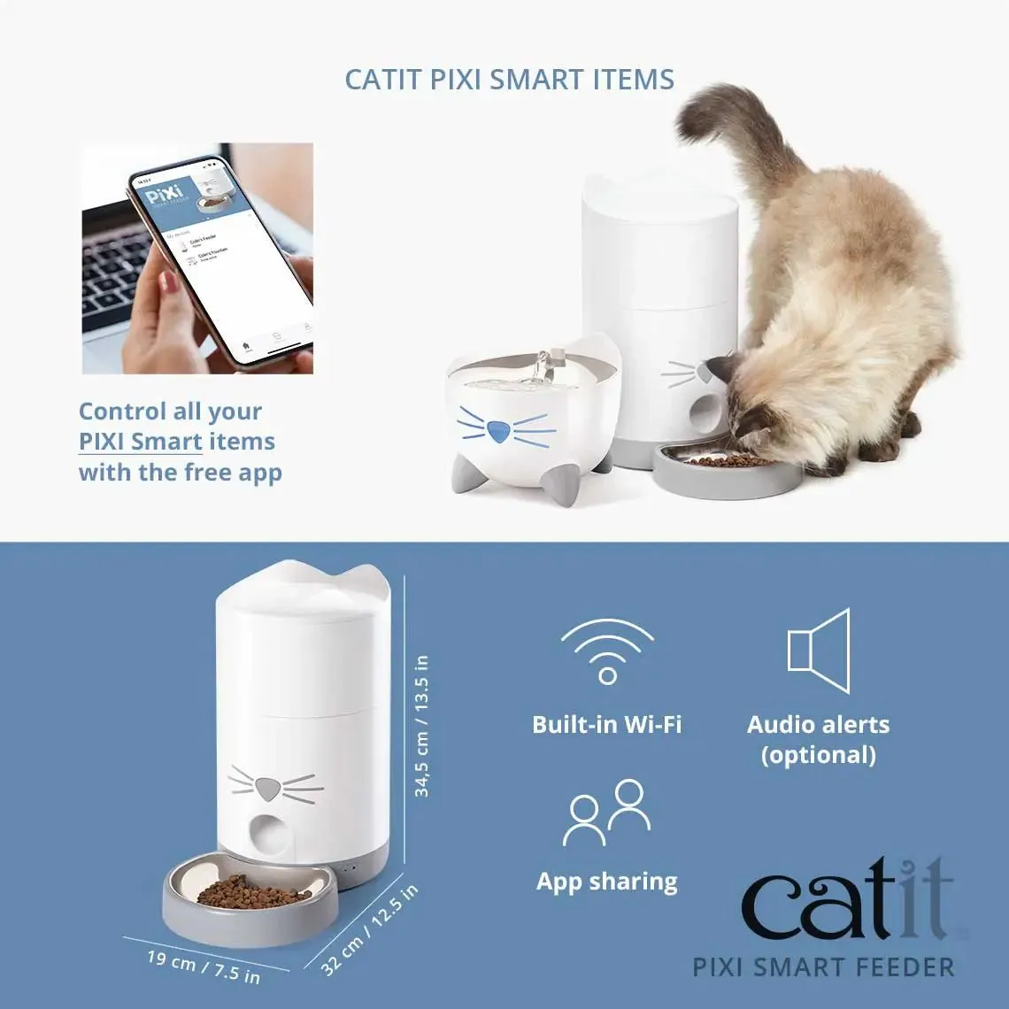 CATIT PIXI Smart Dry Cat Food Feeder
