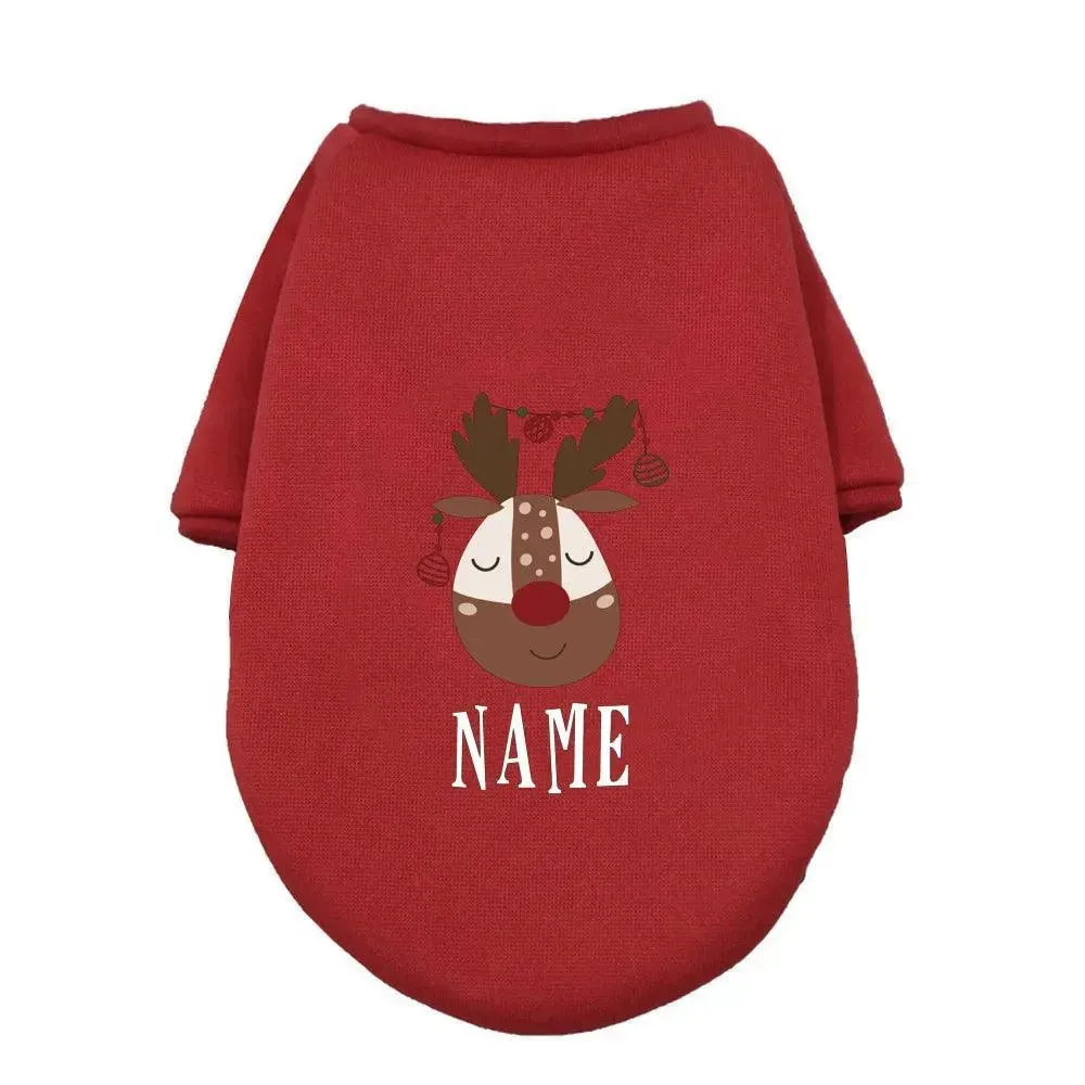 Christmas Deer Dog Hoodie
