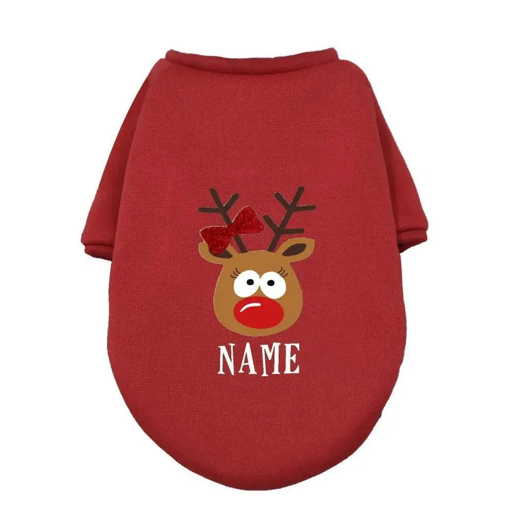 Christmas Deer Dog Hoodie