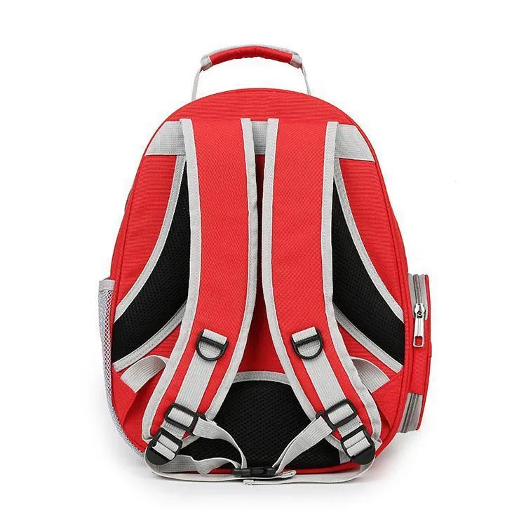 Clear Cover Parrot Bird Carrier Backpack with Stainless Steel Perch Stand & Feeder