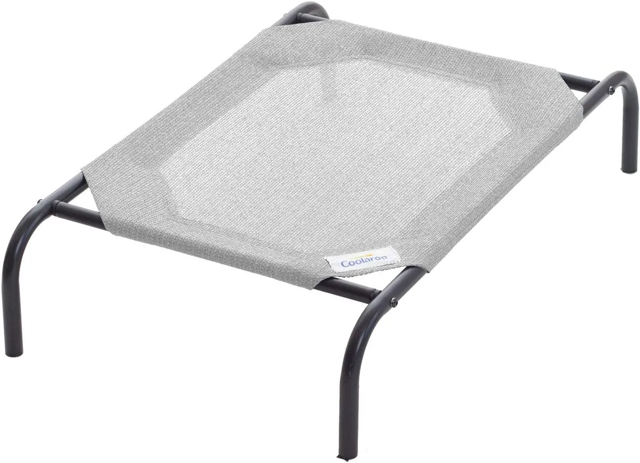COOLAROO The Original Cooling Elevated Dog Bed, Indoor and Outdoor, Small, Grey