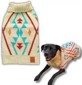 Cozy Acrylic Dog Sweater for Outdoor AdventuresBreathable & Insulating KnitClassic FitBackpacking Gear for DogsDog Hiking GearDog Camping Gear (Small, Indigenous)