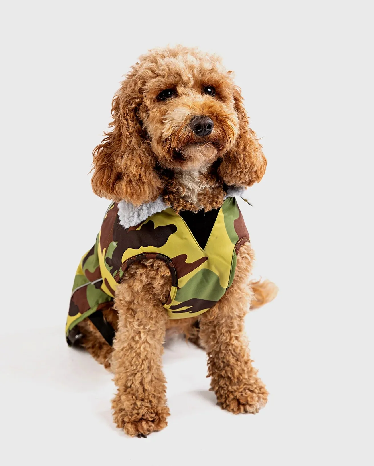 Dog Dryrobe in Camo & Grey