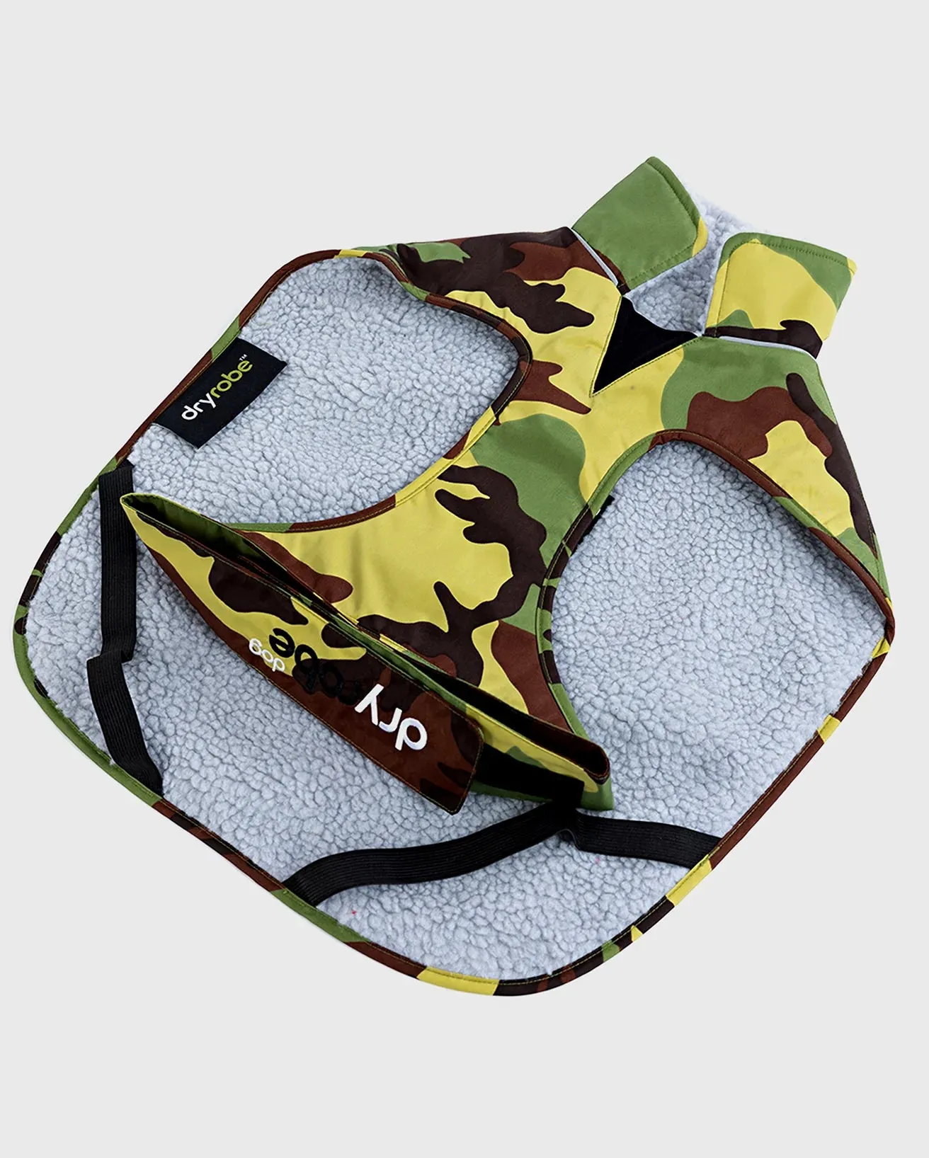 Dog Dryrobe in Camo & Grey