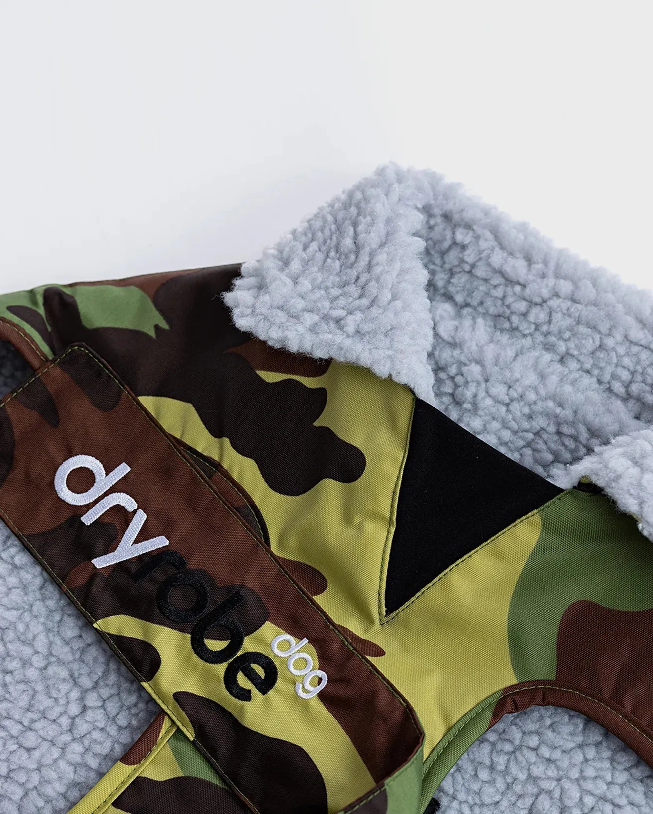 Dog Dryrobe in Camo & Grey