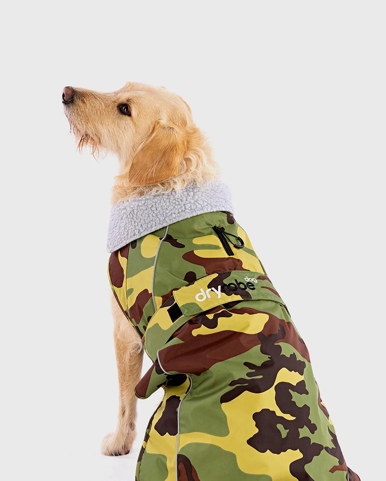 Dog Dryrobe in Camo & Grey