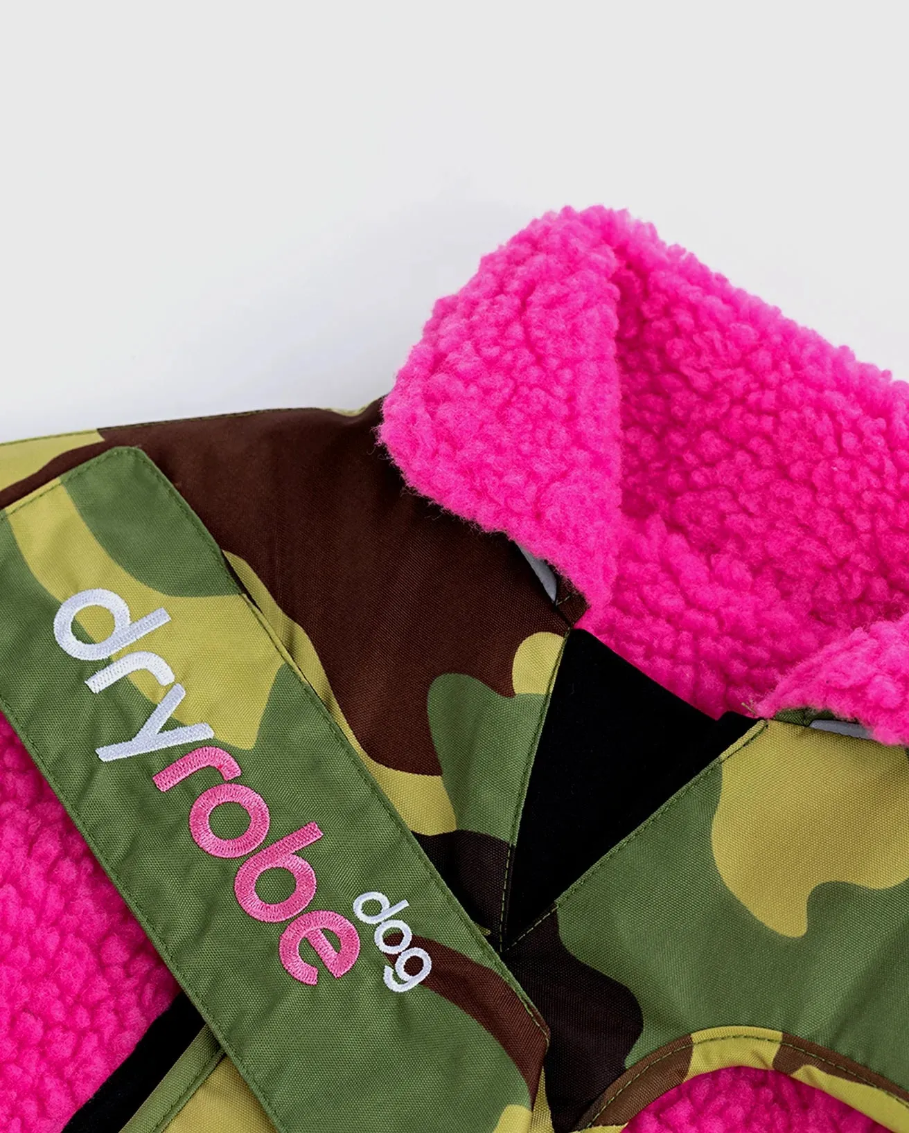 Dog Dryrobe in Camo & Pink