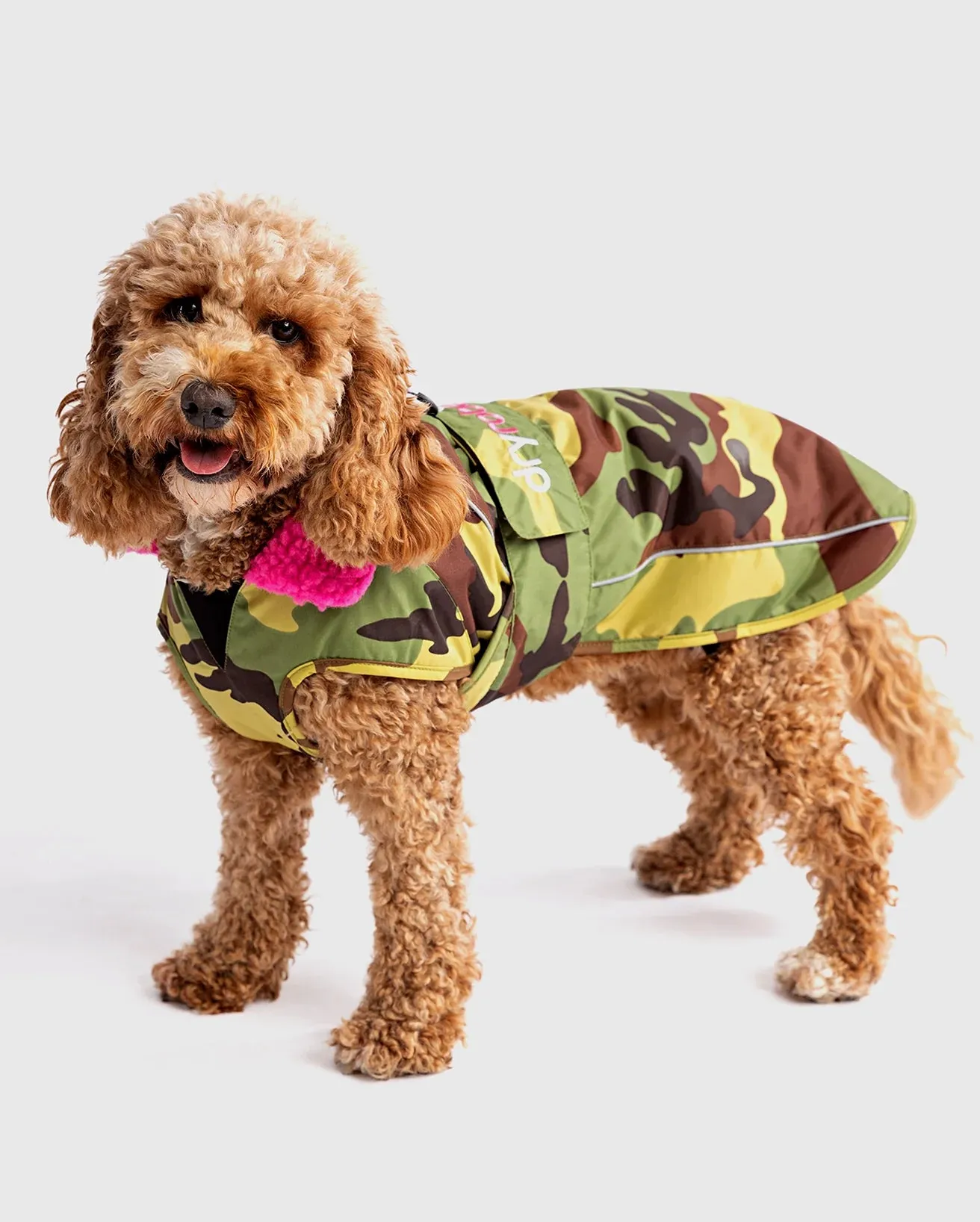 Dog Dryrobe in Camo & Pink
