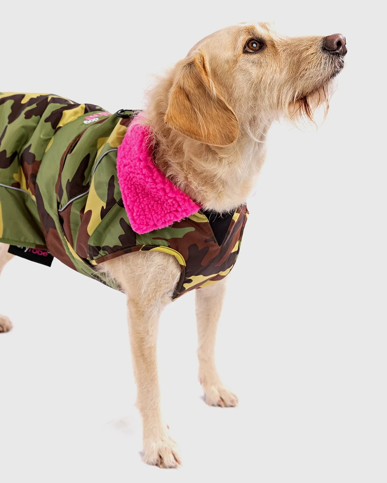 Dog Dryrobe in Camo & Pink