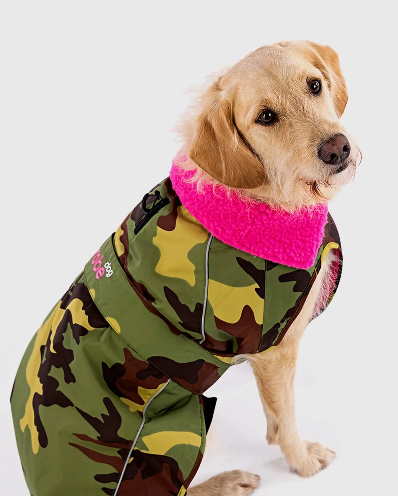 Dog Dryrobe in Camo & Pink