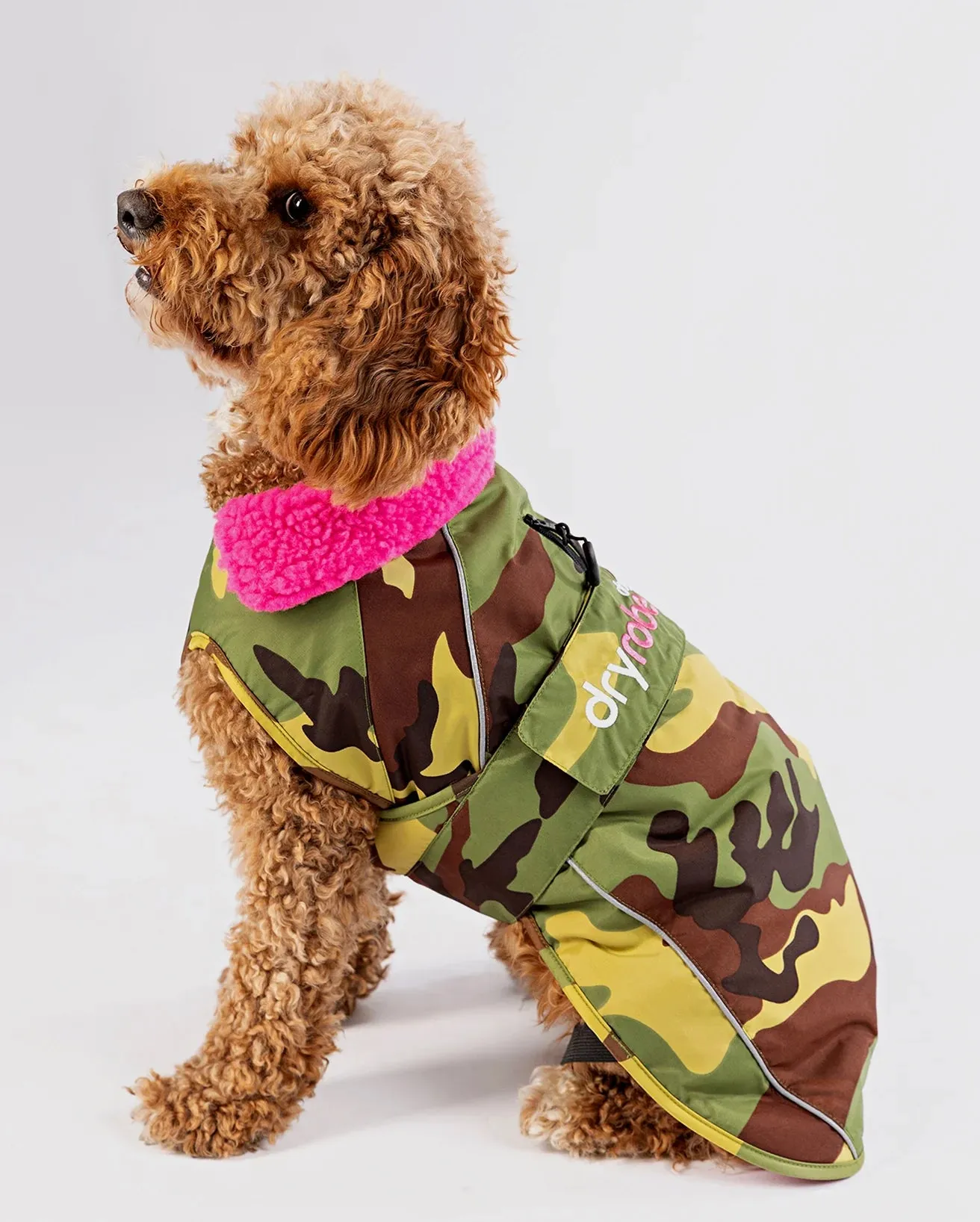Dog Dryrobe in Camo & Pink