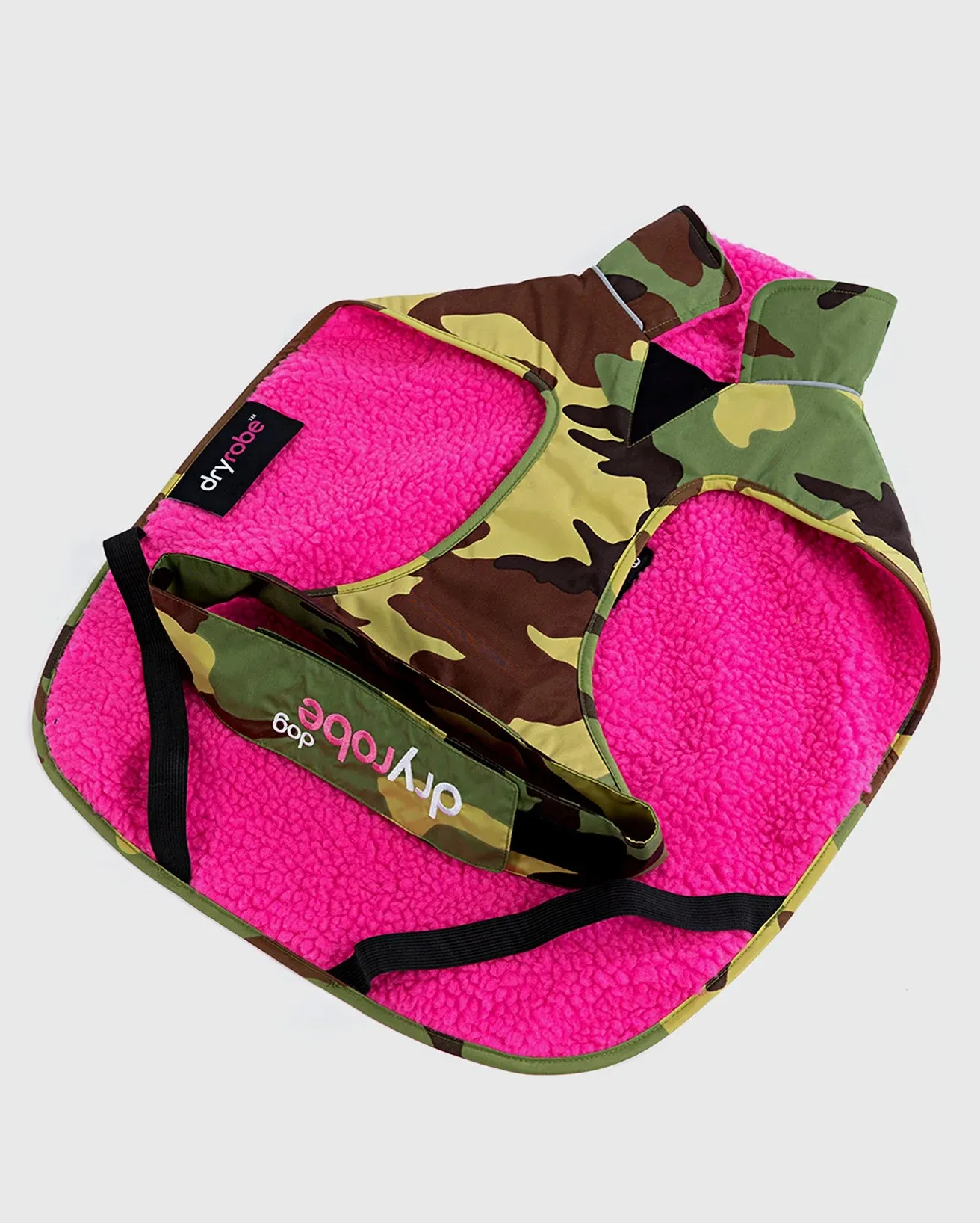 Dog Dryrobe in Camo & Pink