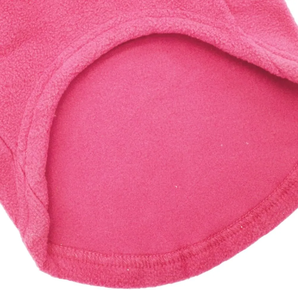 Dog Fleece Vest Soft Winter Jacket Sweater with D-Ring Leash Cold Weather Coat Hoodie for Small Medium Large Dogs Dark Pink Large