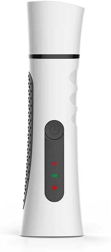 Dog Nail Grinder, Dog Nail Trimmers Rechargeable, Dog Nail Clipper for Small Medium Large Dogs Quiet, Pet Nail Grinders Trimmer with LED Light, Super Low Noise