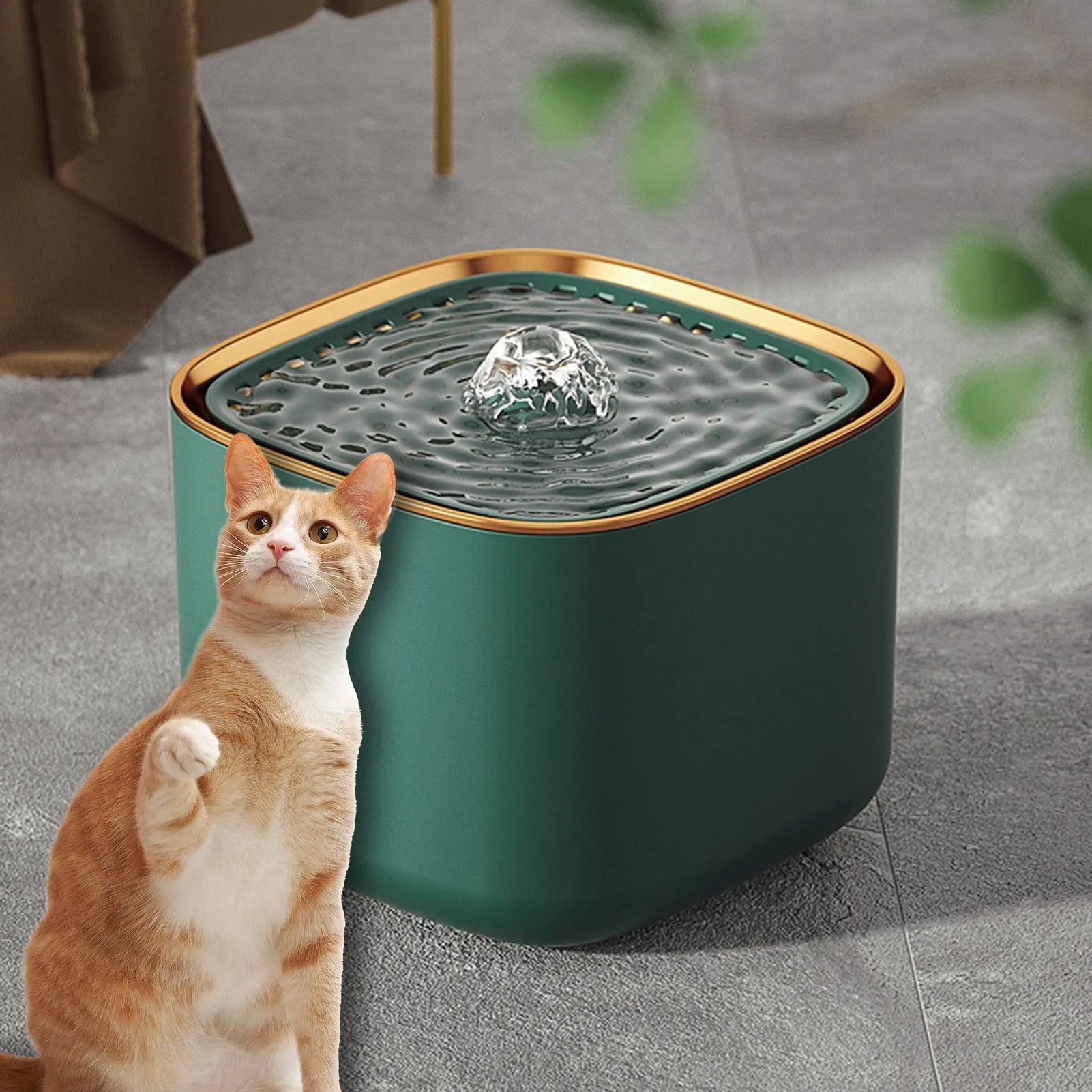 Eisoary Pet Automatic Waterer Dispenser Cat Dog Water Fountain, Large Capacity USB Electric Mute Water Feeder Electric Fountain Cats Pump for Cats and Dogs