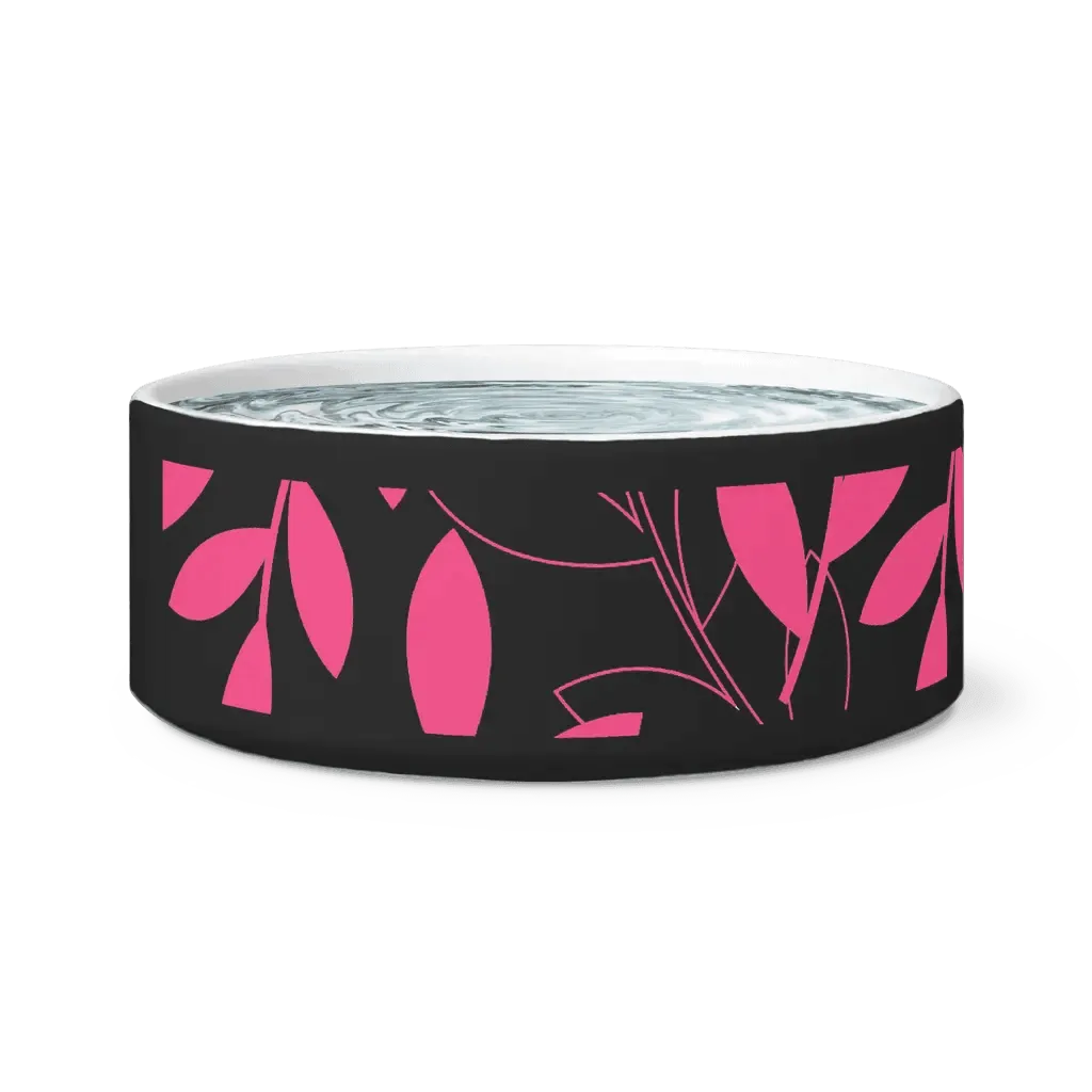 Elegant Ceramic Pet Bowl with Trendy Design for Home Aesthetics
