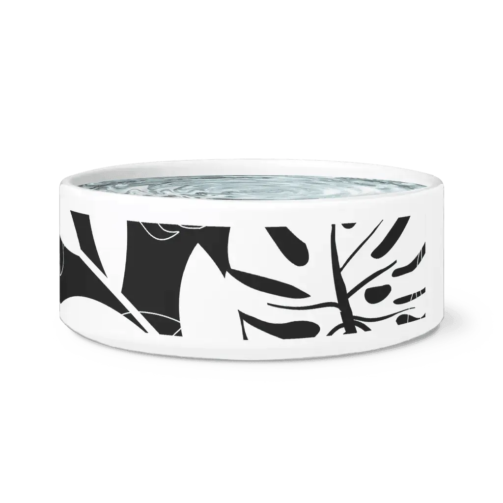 Elegant Ceramic Pet Bowl with Trendy Design for Home Aesthetics