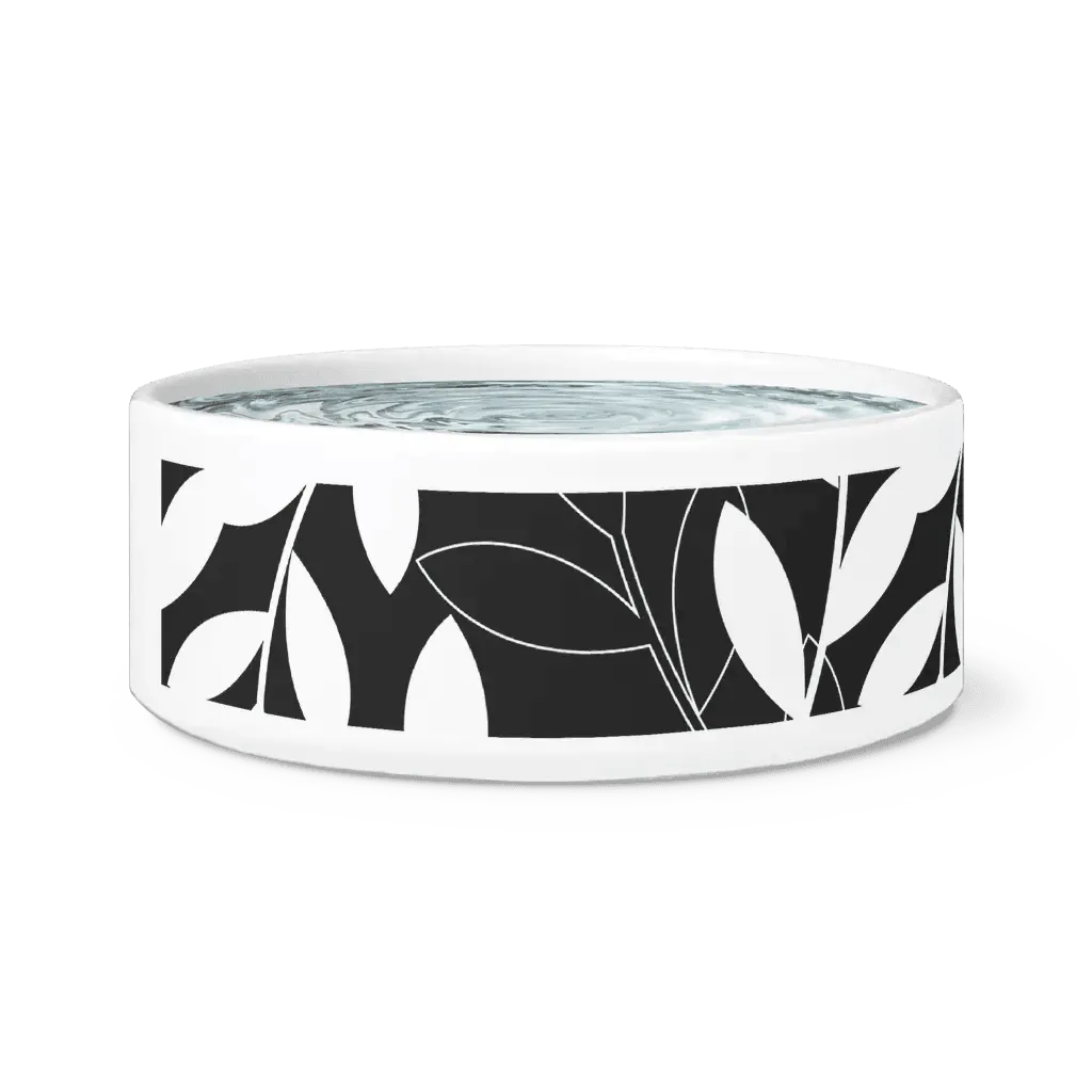 Elegant Ceramic Pet Bowl with Trendy Design for Home Aesthetics