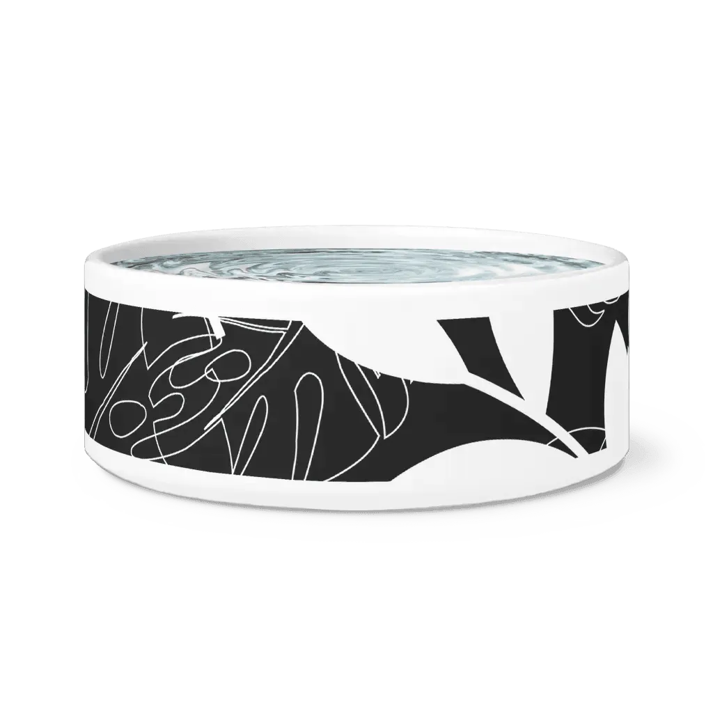 Elegant Ceramic Pet Bowl with Trendy Design for Home Aesthetics