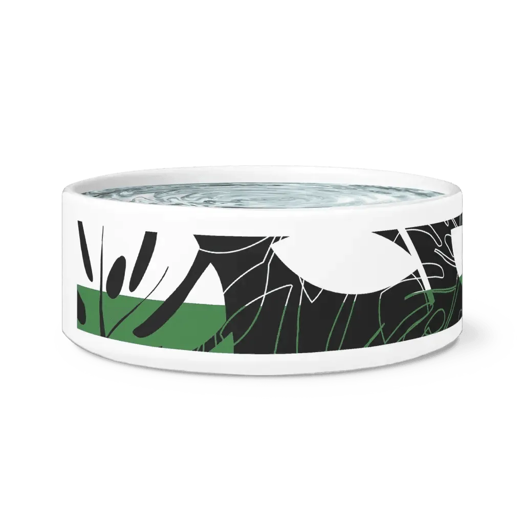 Elegant Ceramic Pet Bowl with Trendy Design for Home Aesthetics