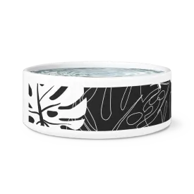 Elegant Ceramic Pet Bowl with Trendy Design for Home Aesthetics