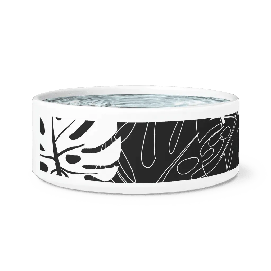 Elegant Ceramic Pet Bowl with Trendy Design for Home Aesthetics
