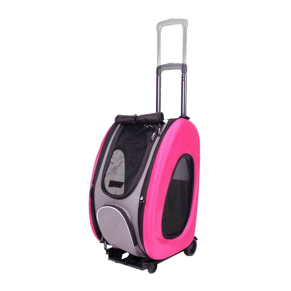 Eva Pet Wheeled Multifunctional Carrier - Chocolate