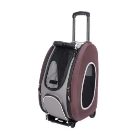 Eva Pet Wheeled Multifunctional Carrier - Chocolate
