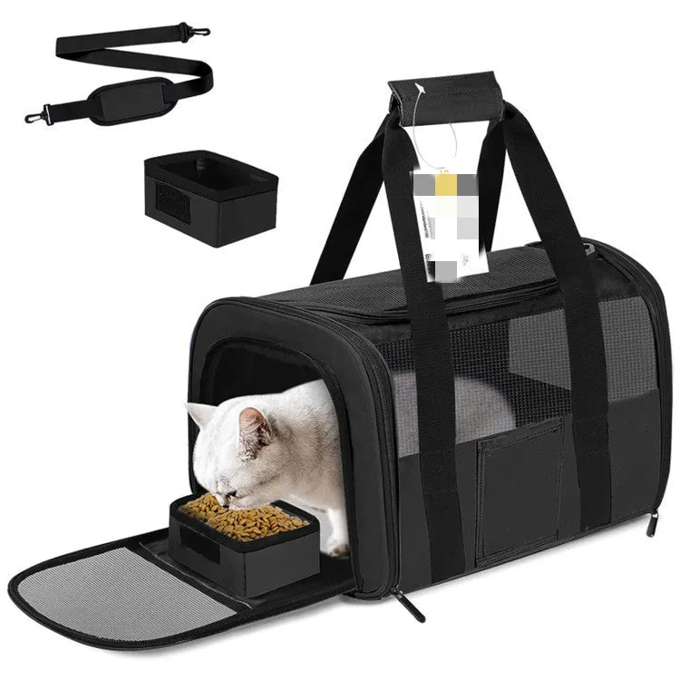 Foldable Pet Bag Travel Carrier Small Medium Cat,Soft Sided Cat Travel Carrier