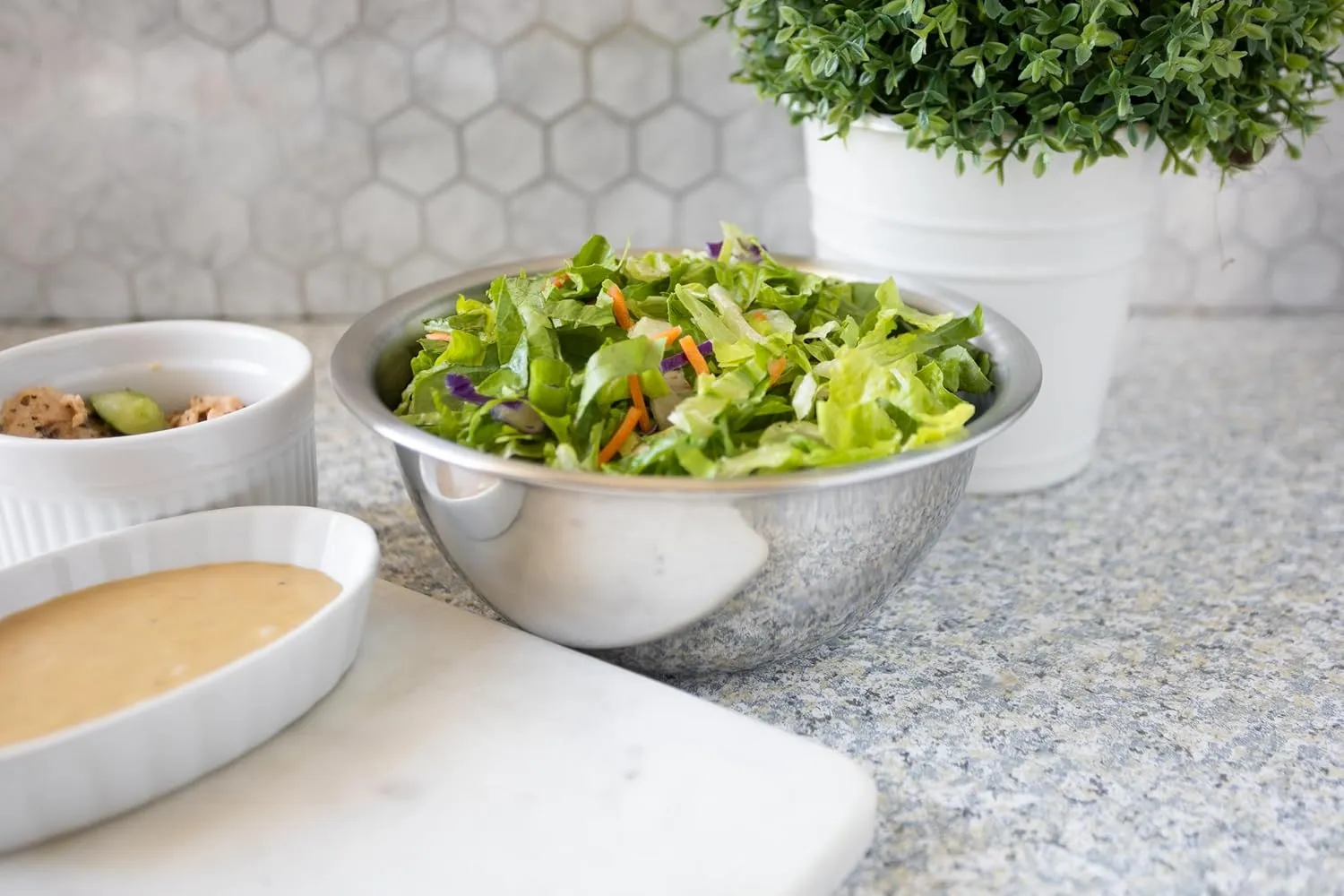 Fox Run Stainless Steel Small Mixing Bowl, 7.25 x 7.25 x 3.75 inches, Metallic