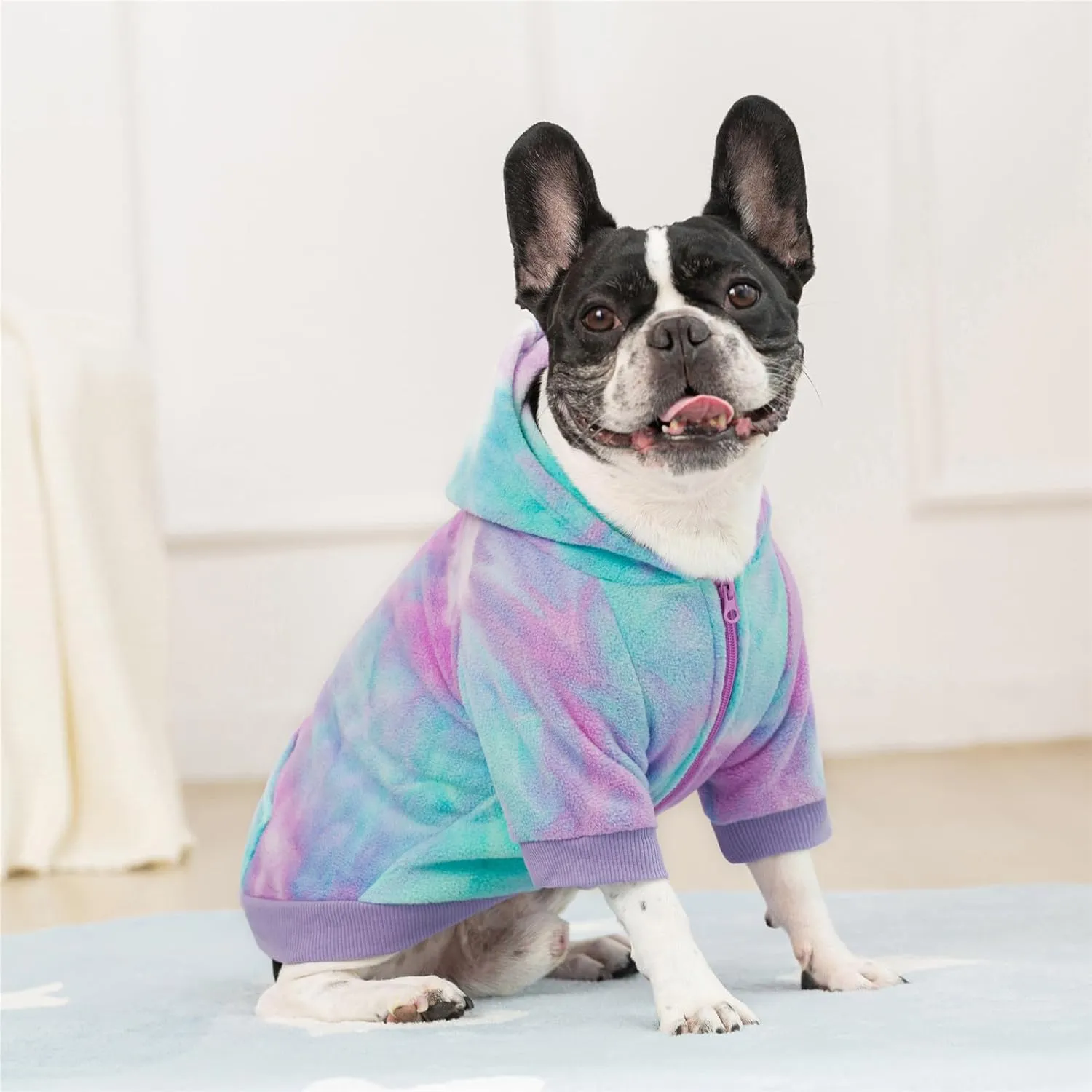 French Bulldog Clothes Dog Hoodie Sweatshirts with Pockets for Small Dogs Puppy Chihuahua Coat Clothing Pet Cat Hoodie Fleece Dog Sweaters Costume