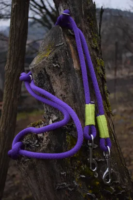 Hands Free Acid Purple Dog Leash