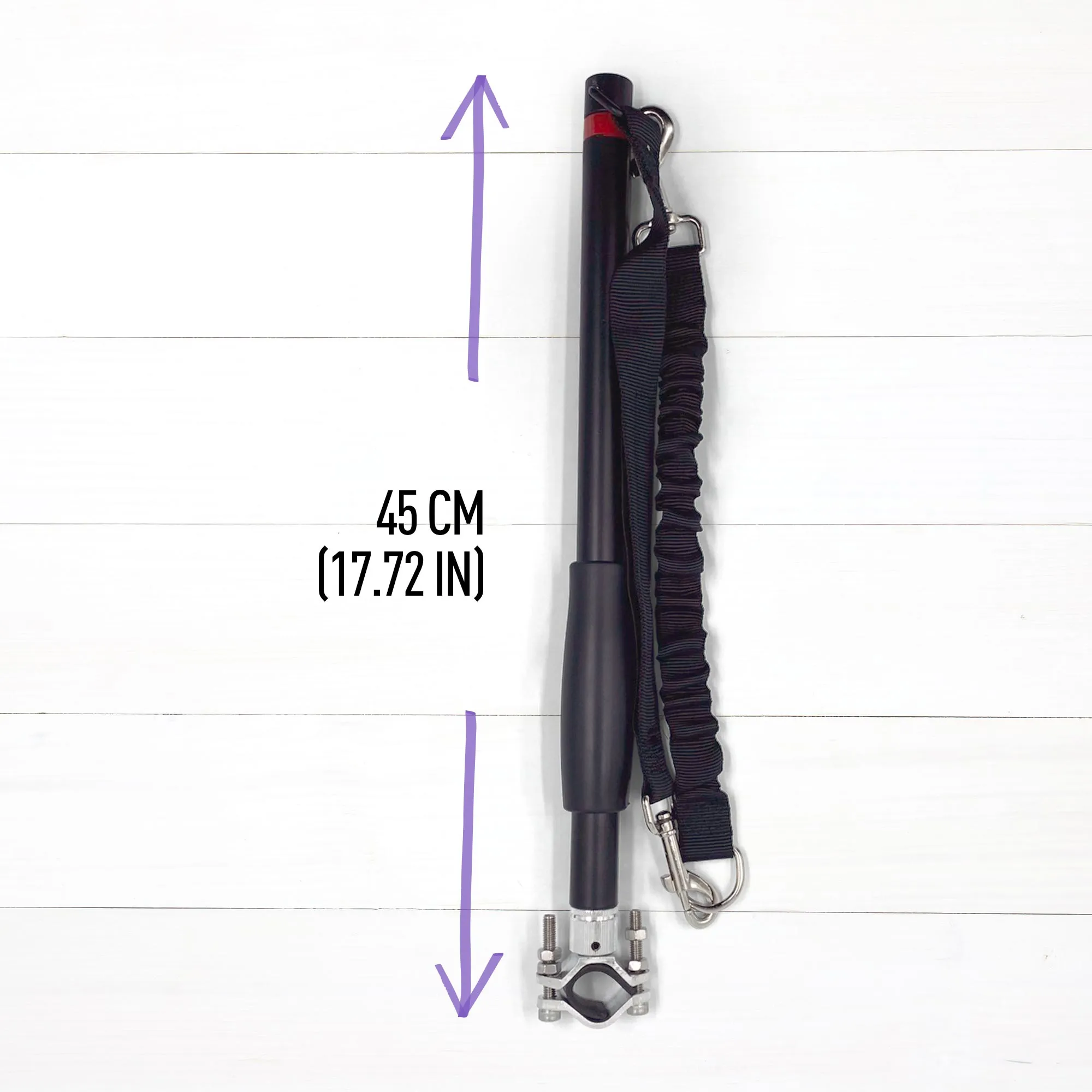 Hands Free Bike Dog Leash - Stainless Steel with 110lbs of Pull Strength