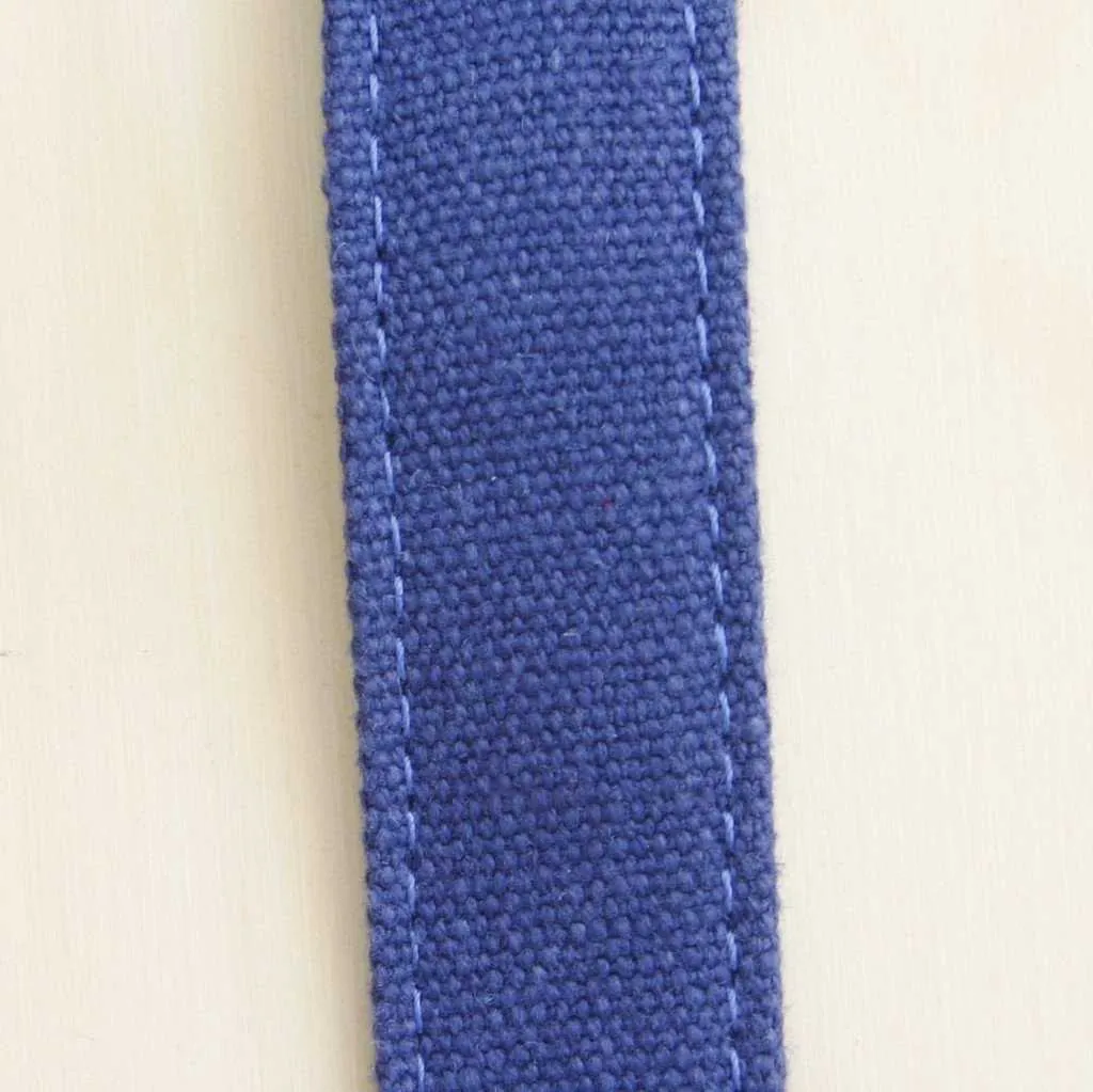 Hemp Dog leash 6' City Clicker with control loop & clasp Basic Blue