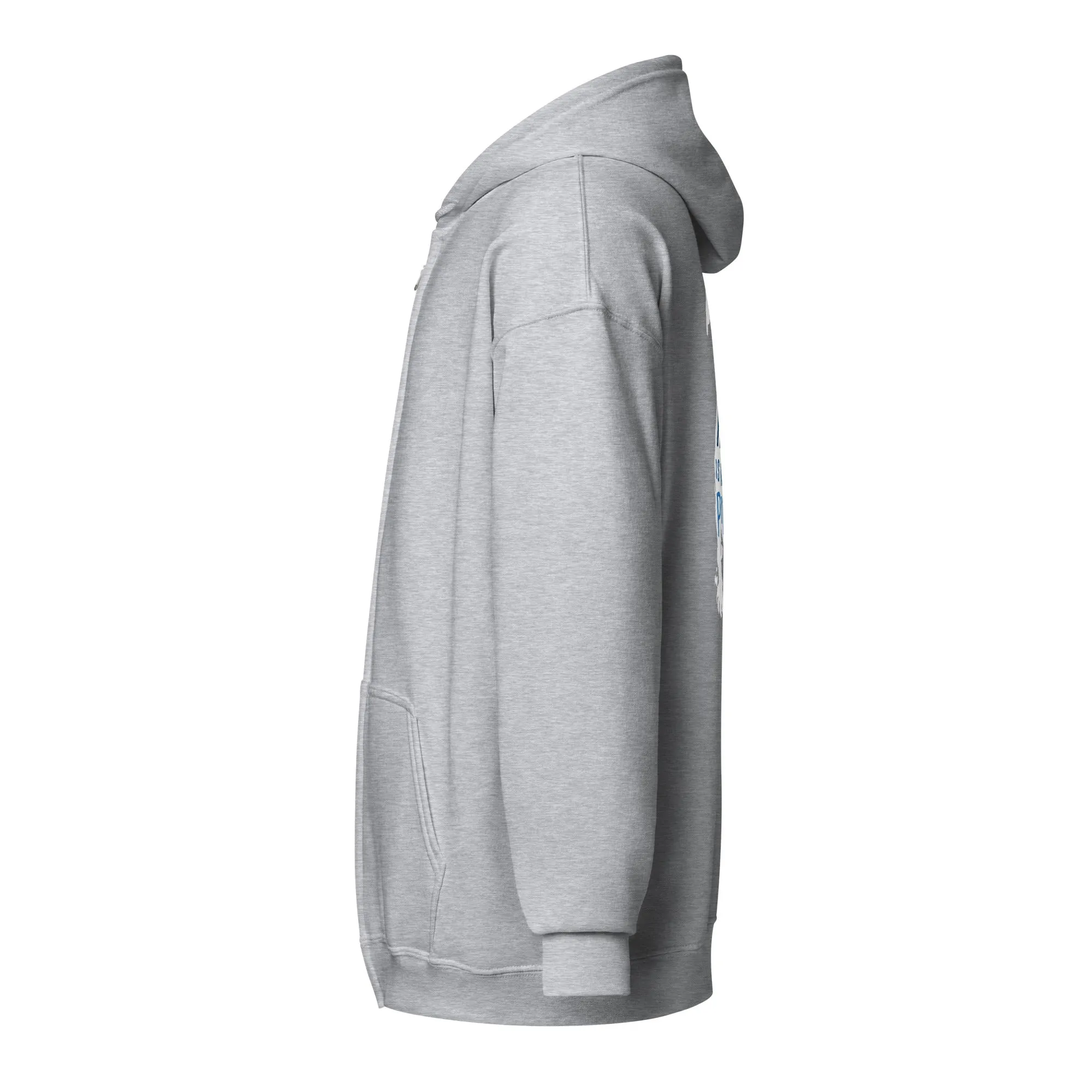 Home is where my Pitbull is Unisex Zip Hoodie