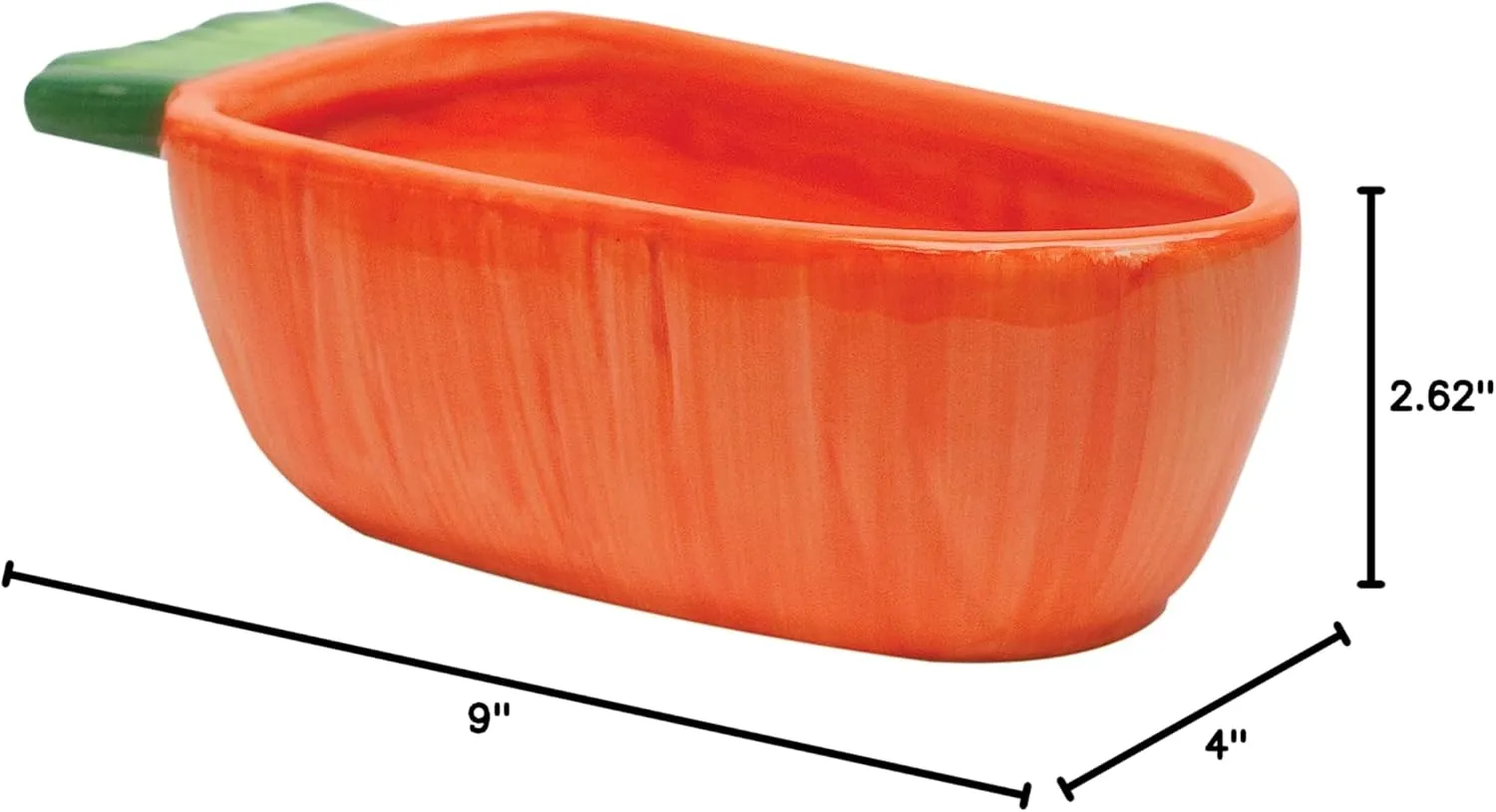 Kaytee Vege-T-Bowl Carrot 7.5 inches,Green