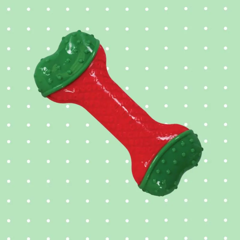 KONG Holiday Core Strength Bone Holiday Dog Toy