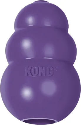 KONG Senior - Dog Toy with Gentle, Natural Rubber - Durable Dog Toy for Older Dogs - Use Treats with Stuffable Chew Toy - Treat Toy for Chewing & Fetching - for Small Dogs