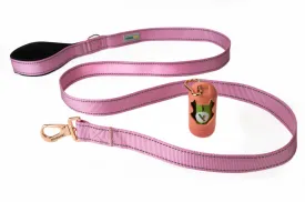 Lilac Sachet Flat Nylon Dog Leash