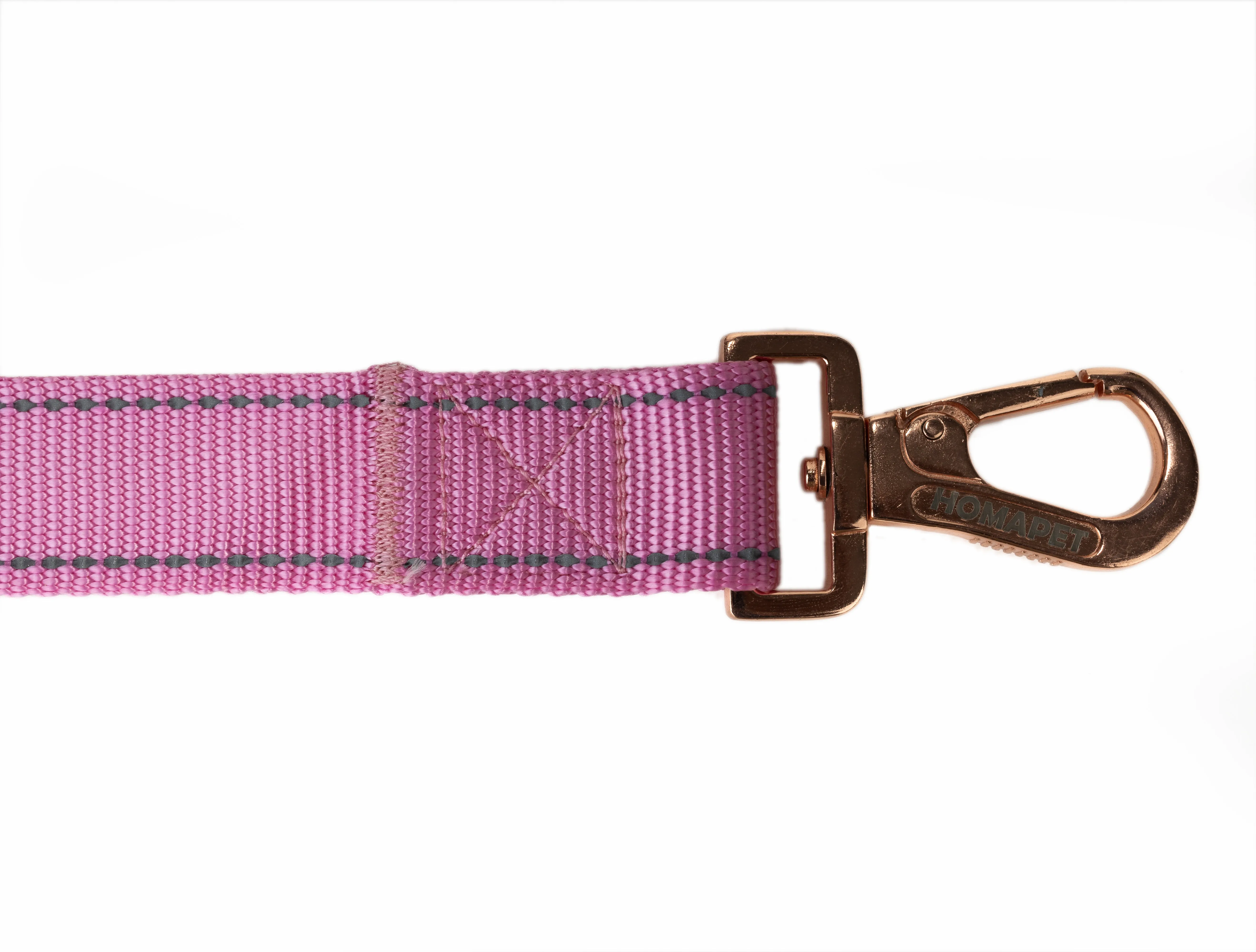 Lilac Sachet Flat Nylon Dog Leash