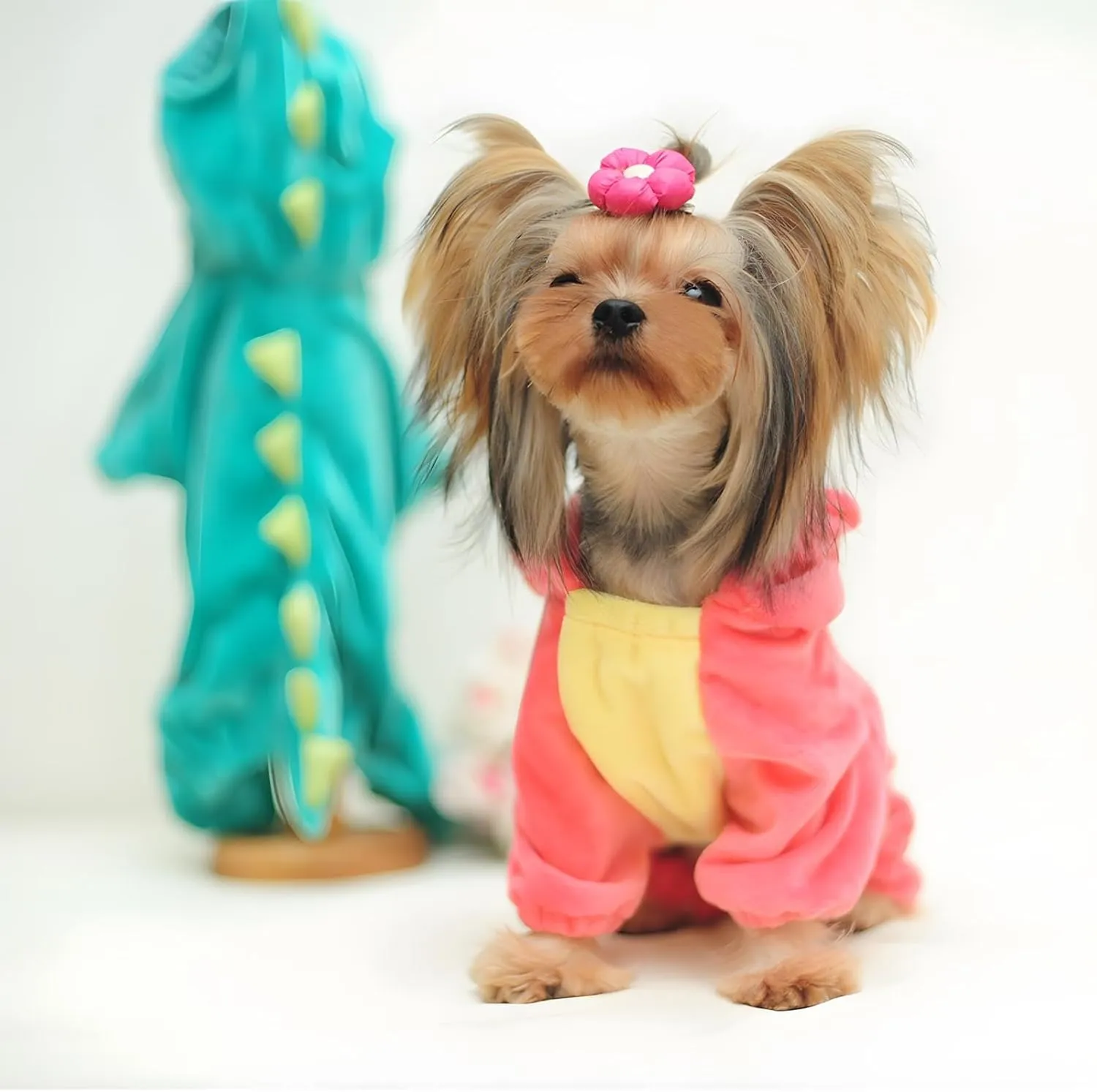 NACOCO Dog Dinosaur Design Costume Green Pet Clothes for Medium & Large Dog(Pink, 3XL)